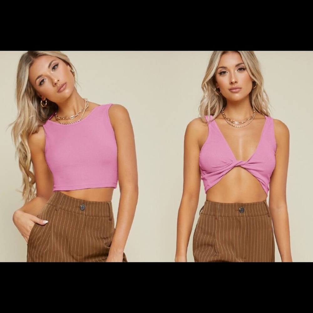 SHEIN Pink Crop Top Size M NWOT
